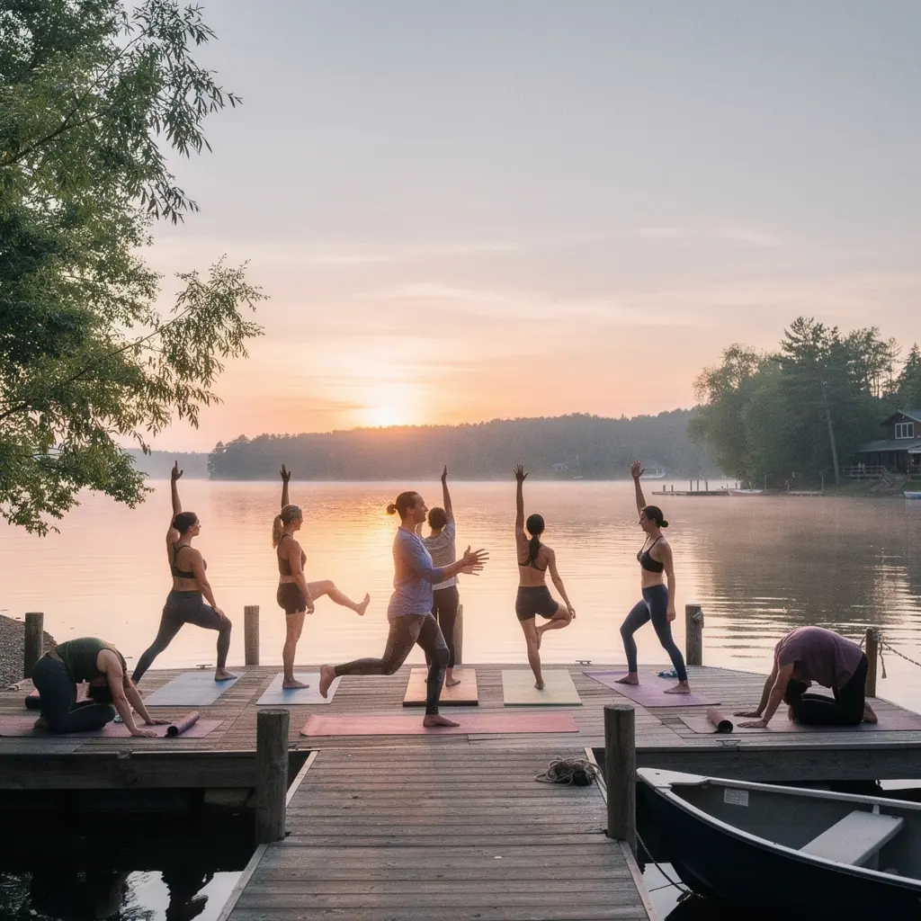 Пристань для лодок, идеально подходящая для водных видов спорта и рыбалки.